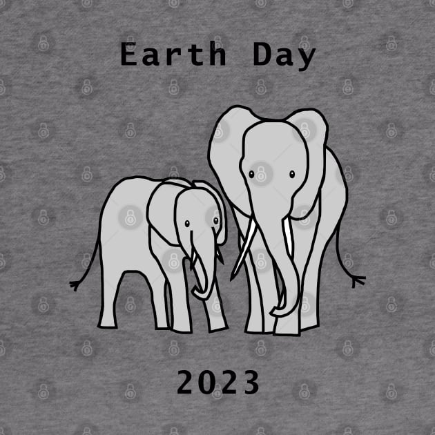 Earth Day 2023 Elephants by ellenhenryart